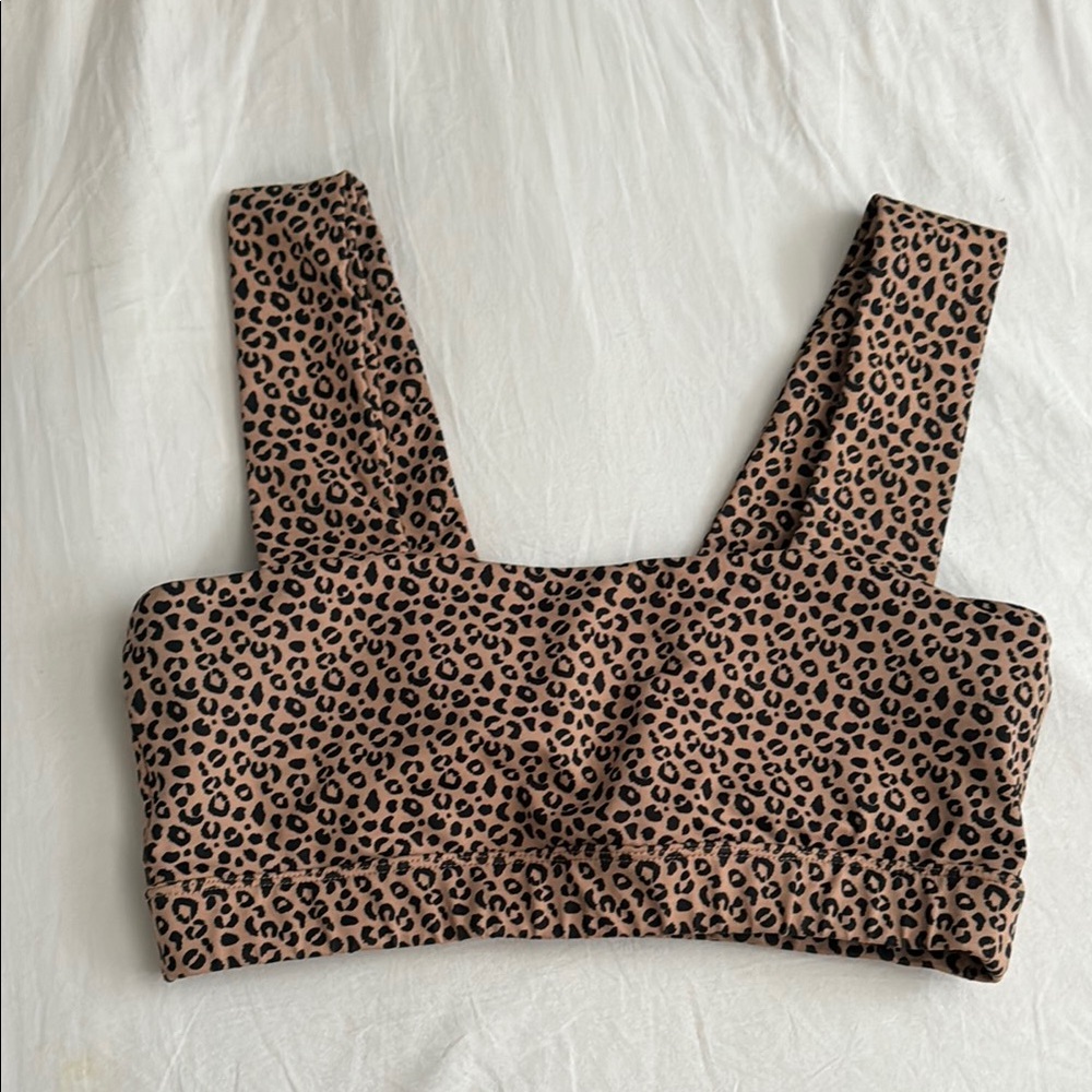 Leopard Print sports bra